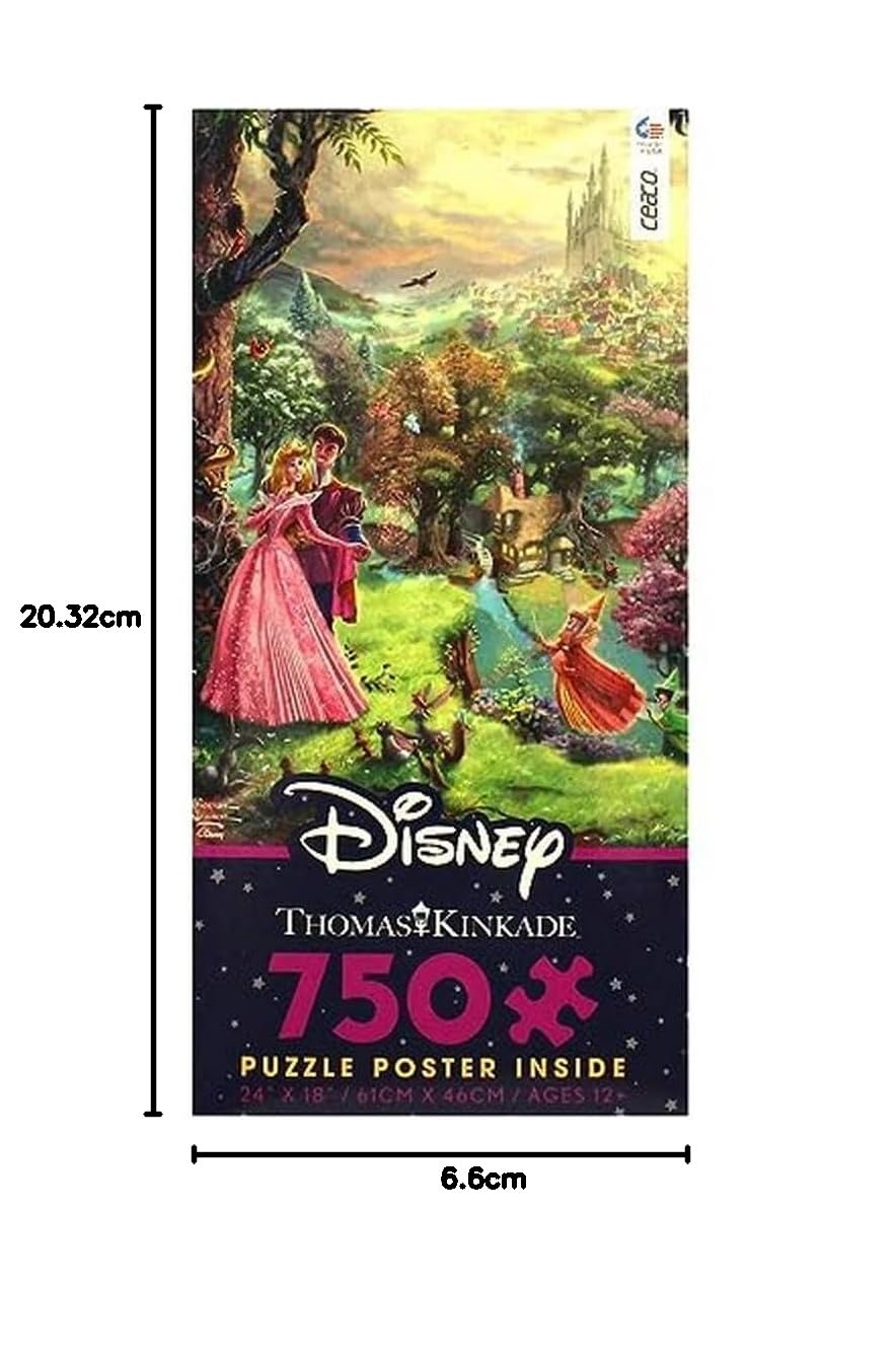 ジグソーパズルDisney Thomas Kinkade 750ピース2点 Thomas Kinkade Disney Collection Tangled Puzzle 750 Pieces.